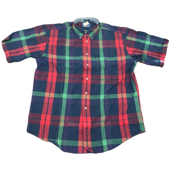 Pendleton 100% Cotton Button Up Plaid SS Shirt, Size M NWT - Picture 2 of 7